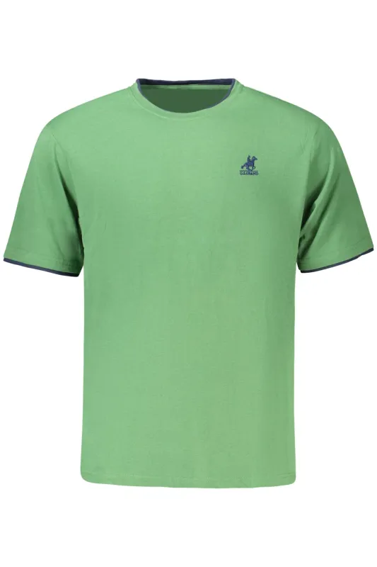US GRAND MEN S SHORT-SLEEVED GREEN T-SHIRT sold by Siebentaschen