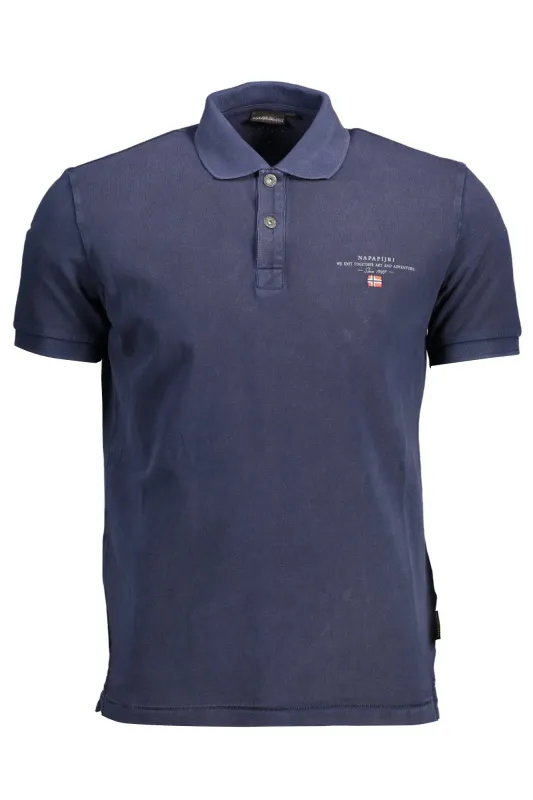 NAPAPIJRI POLO SHORT SLEEVES MEN BLUE sold by Siebentaschen