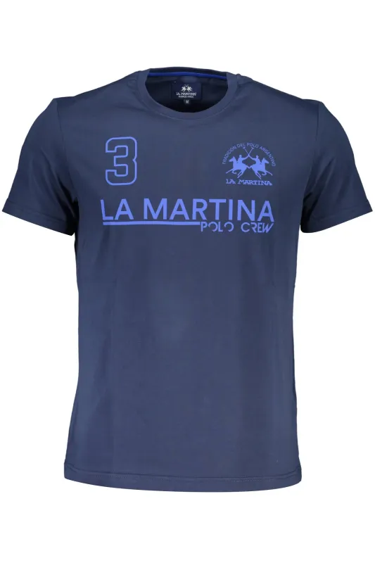 LA MARTINA LONG SLEEVE T-SHIRT MEN BLUE sold by Siebentaschen