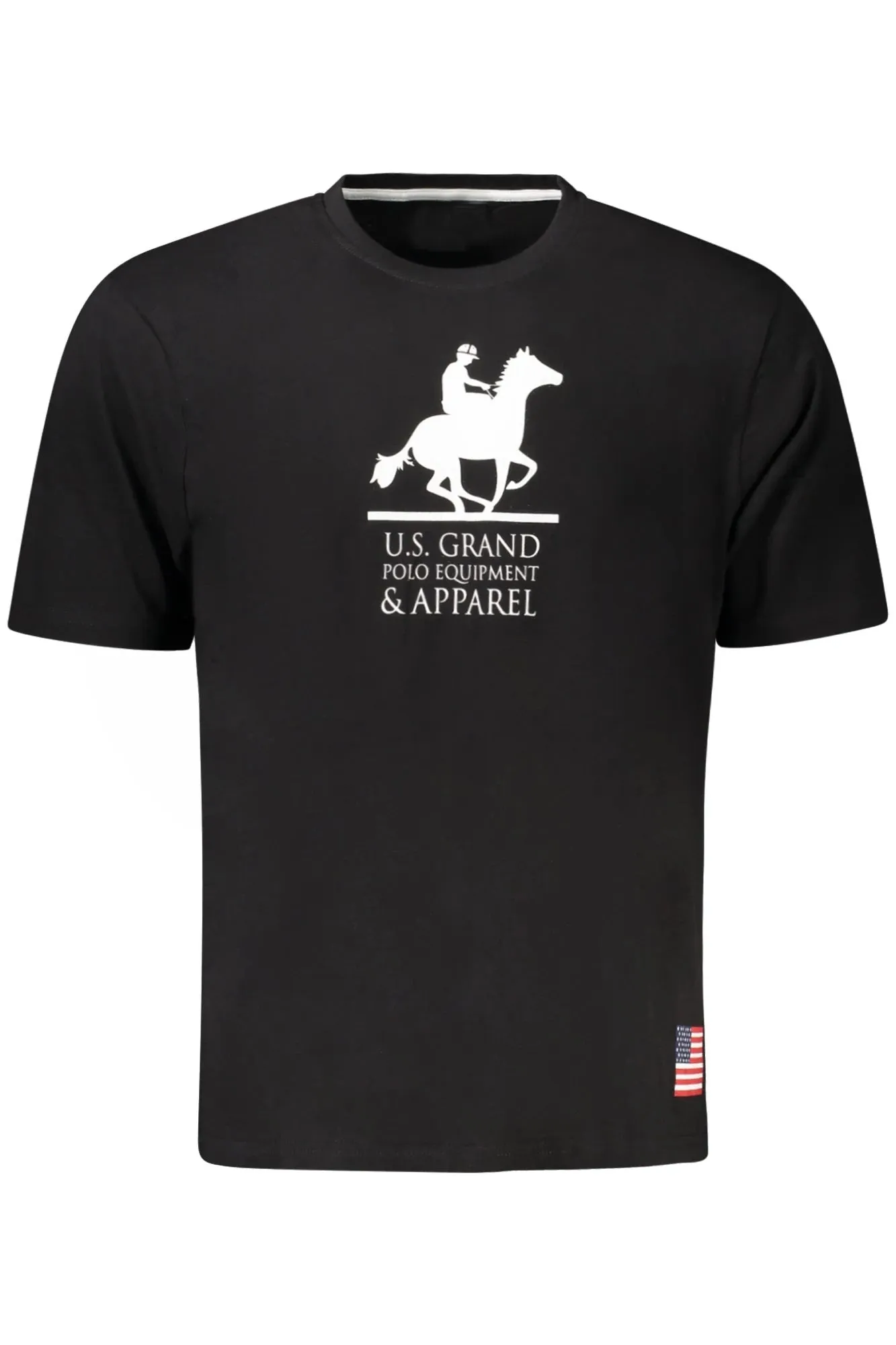 US GRAND MEN S BLACK SHORT-SLEEVE T-SHIRT sold by Siebentaschen