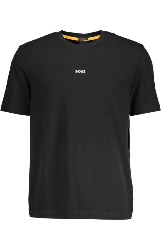 BOSS SHORT SLEEVE T-SHIRT MEN BLACK sold by Siebentaschen