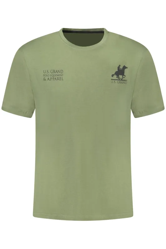 US GRAND MEN S SHORT-SLEEVED GREEN T-SHIRT sold by Siebentaschen