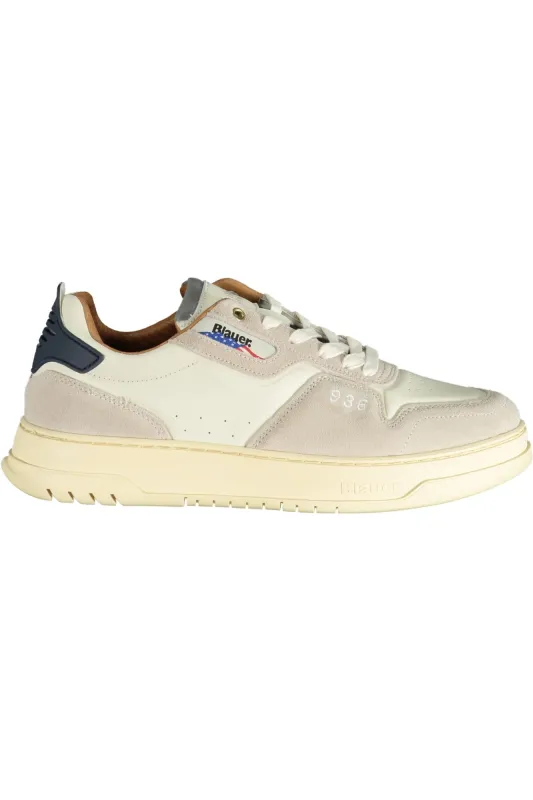 BLAUER SPORTS SHOES MEN WHITE sold by Siebentaschen