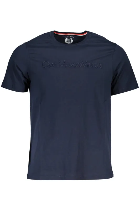 GIAN MARCO VENTURI MEN S SHORT SLEEVE T-SHIRT BLUE sold by Siebentaschen