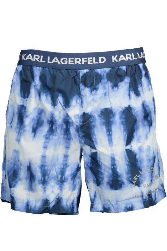 KARL LAGERFELD BEACHWEAR SWIMSUIT PARTS UNDER MAN BLUE sold by Siebentaschen