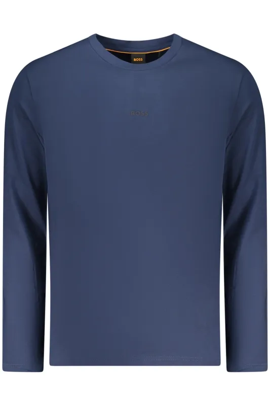 BOSS MEN S LONG-SLEEVED T-SHIRT, BLUE sold by Siebentaschen
