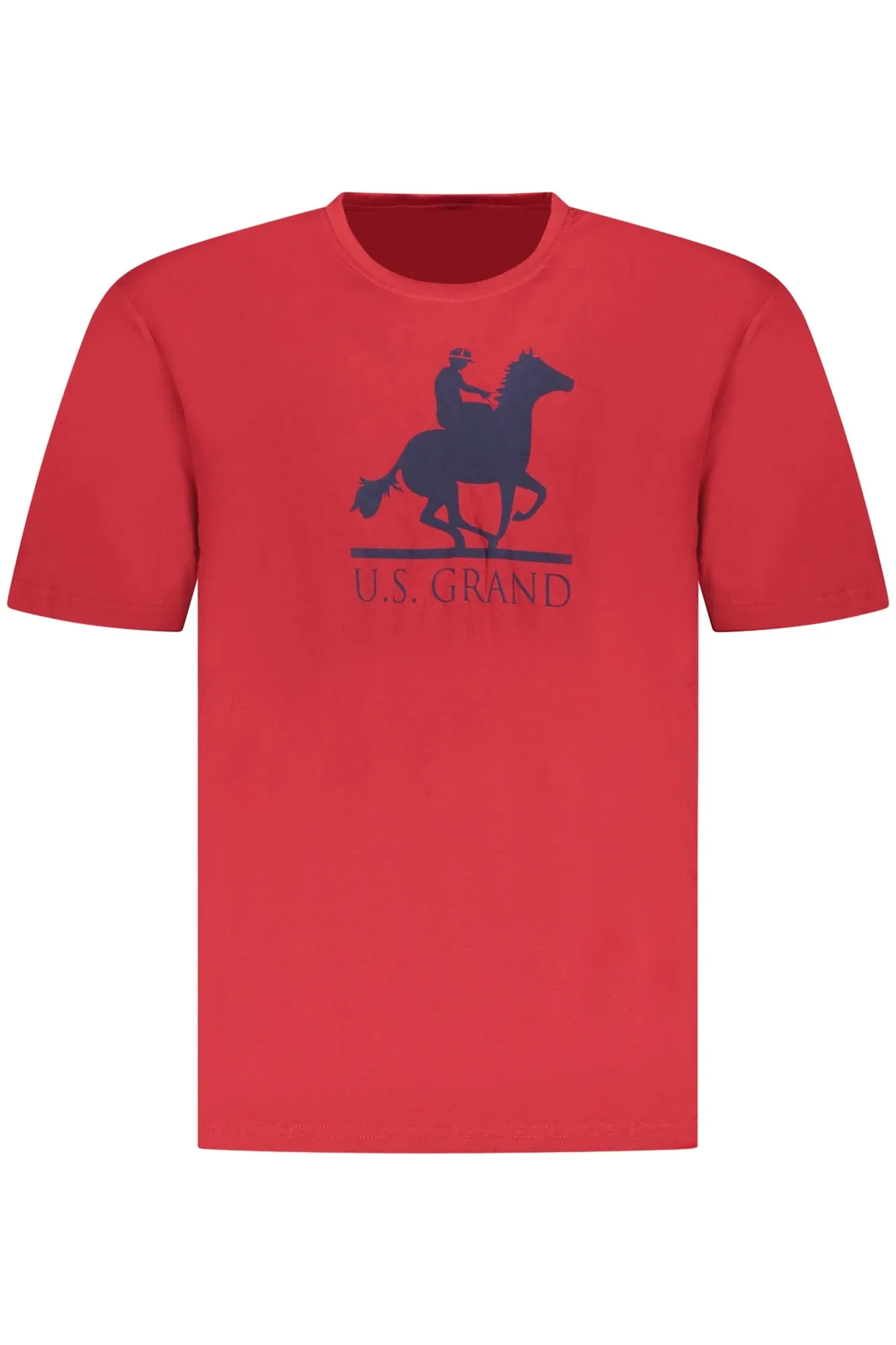 US GRAND MEN S SHORT-SLEEVED RED T-SHIRT sold by Siebentaschen