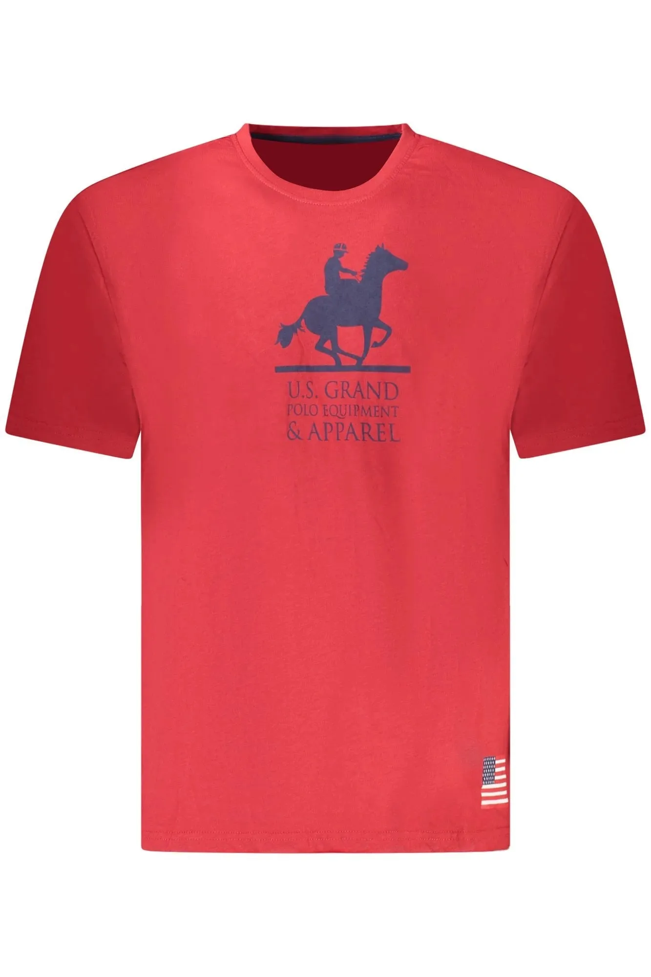 US GRAND MEN S SHORT-SLEEVED RED T-SHIRT sold by Siebentaschen
