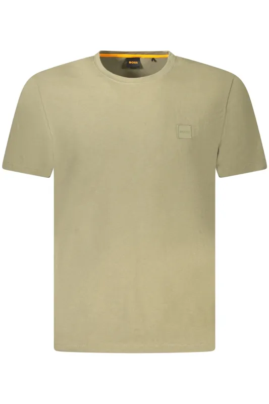 BOSS SHORT SLEEVE T-SHIRT MEN GREEN made by Siebentaschen