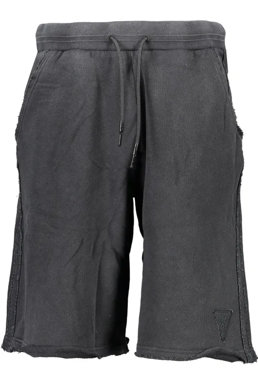 GUESS JEANS BLACK MEN S BERMUDA TROUSERS sold by Siebentaschen