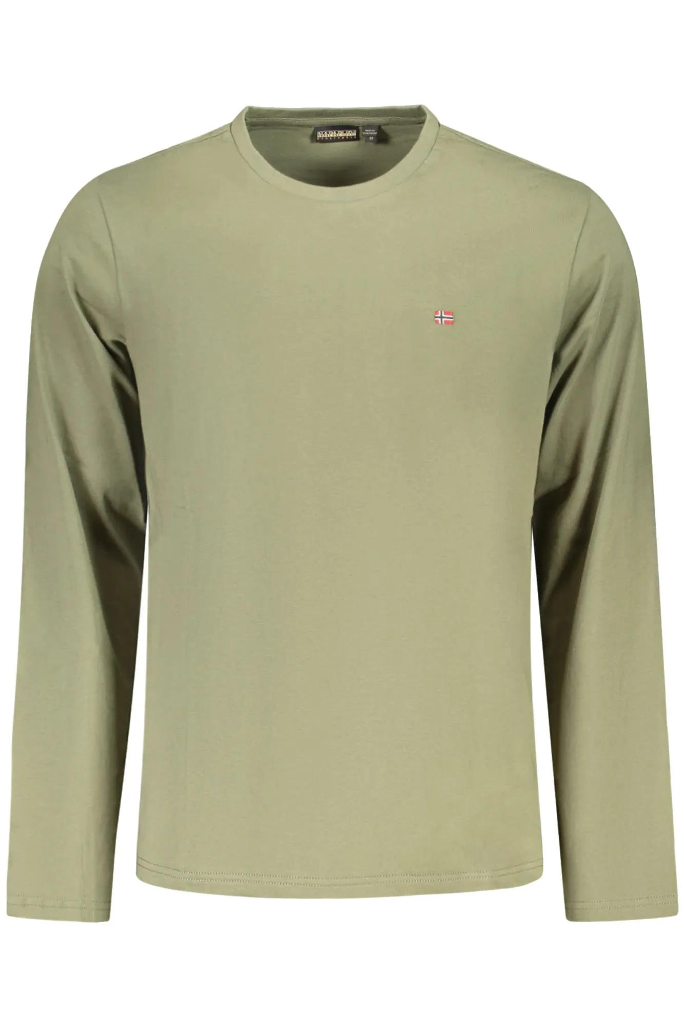NAPAPIJRI MEN S LONG-SLEEVED T-SHIRT GREEN sold by Siebentaschen