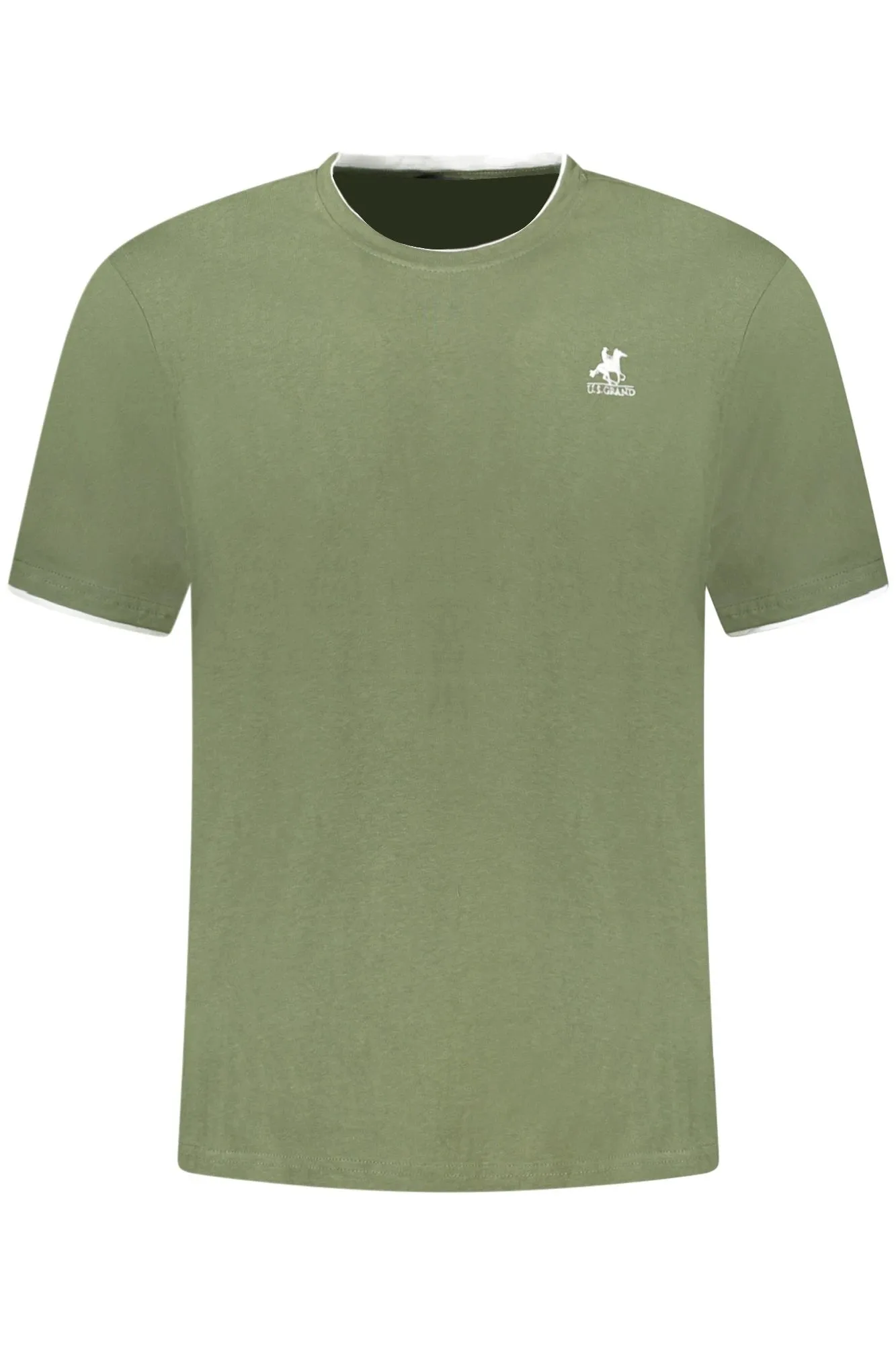 US GRAND MEN S SHORT-SLEEVED GREEN T-SHIRT sold by Siebentaschen