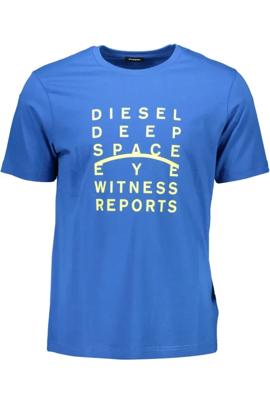 DIESEL MEN S SHORT SLEEVE T-SHIRT BLUE sold by Siebentaschen