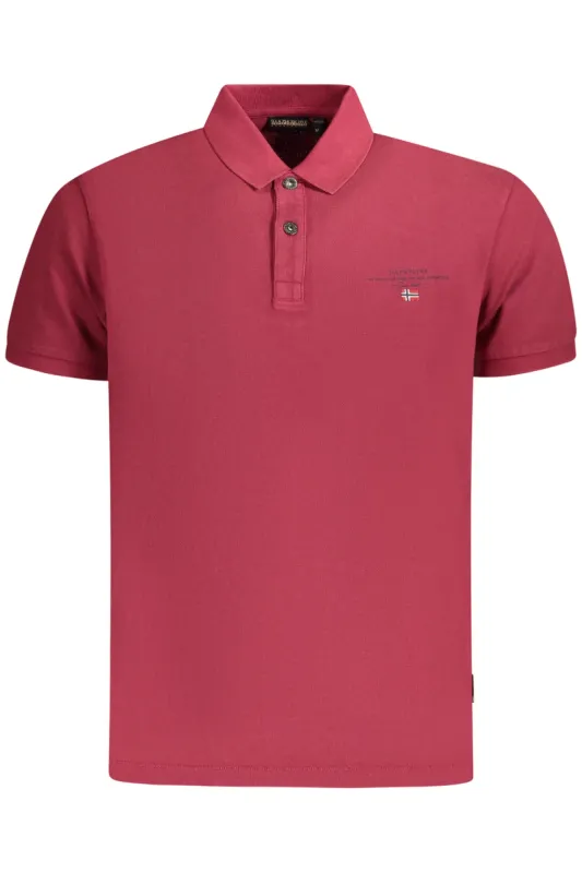 NAPAPIJRI MEN S SHORT SLEEVE POLO SHIRT RED sold by Siebentaschen