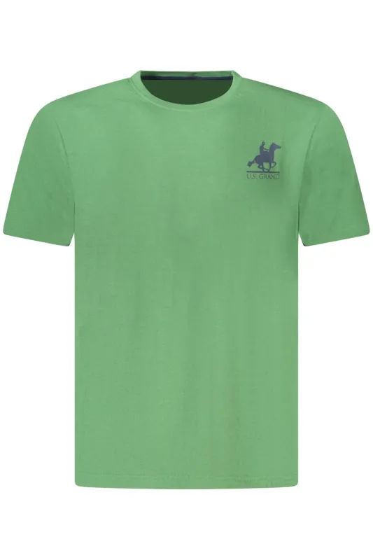 US GRAND MEN S SHORT-SLEEVED GREEN T-SHIRT sold by Siebentaschen