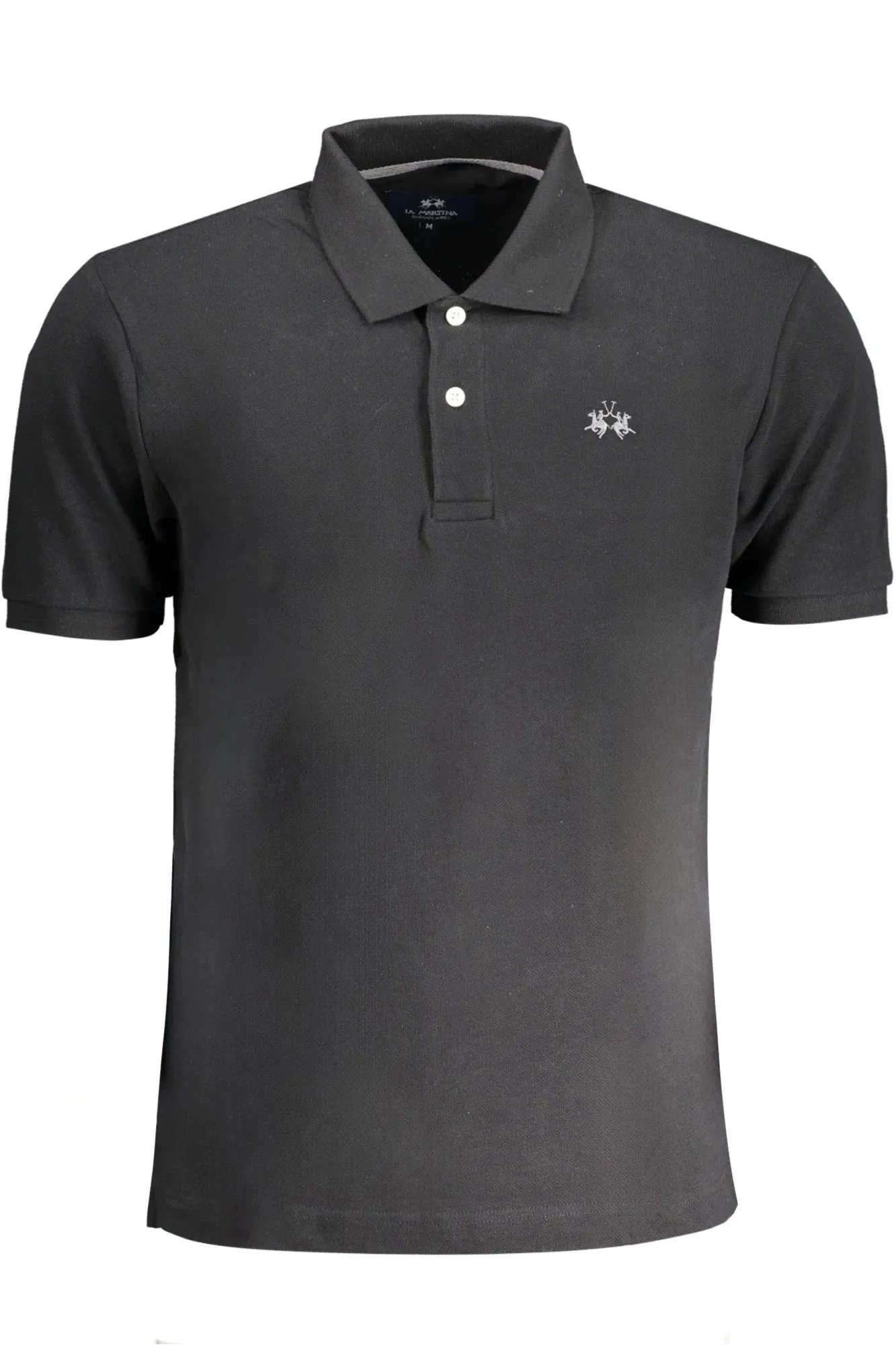 LA MARTINA MEN S BLACK SHORT SLEEVED POLO SHIRT sold by Siebentaschen