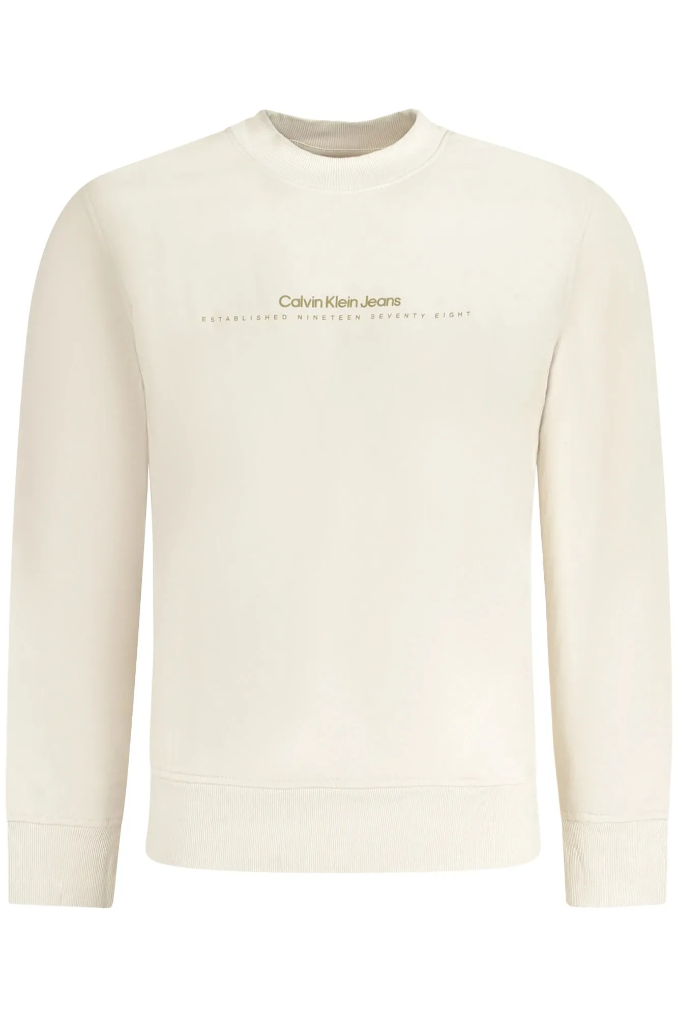 CALVIN KLEIN SWEATSHIRT WITHOUT ZIP MEN BEIGE sold by Siebentaschen