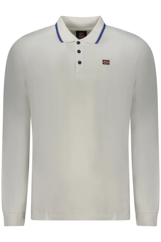 NORWAY 1963 MEN S LONG-SLEEVED POLO SHIRT WHITE sold by Siebentaschen