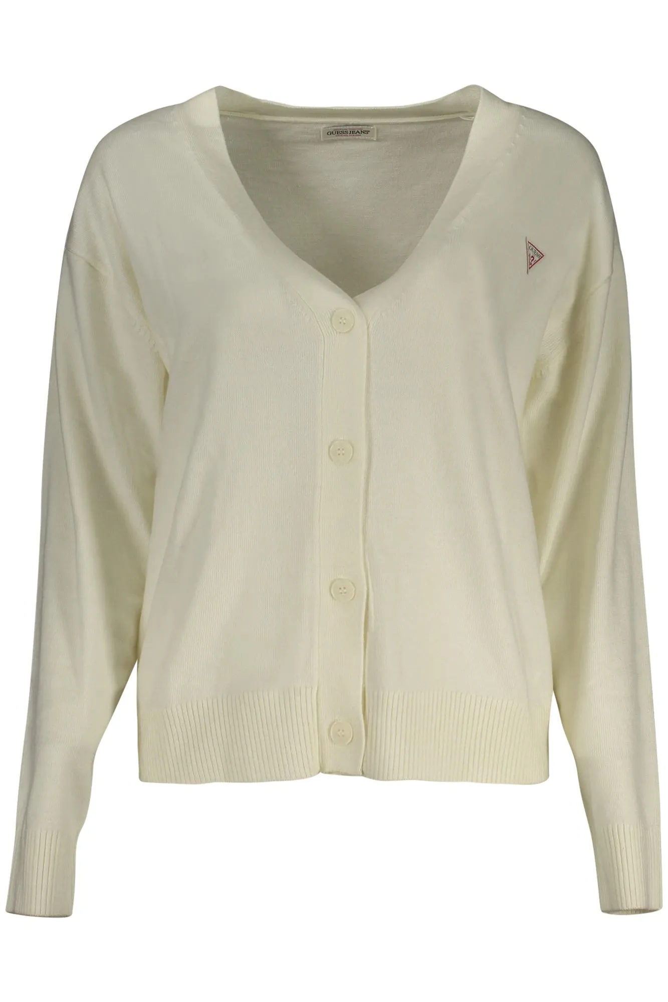 GUESS JEANS WOMEN S CARDIGAN WHITE sold by Siebentaschen