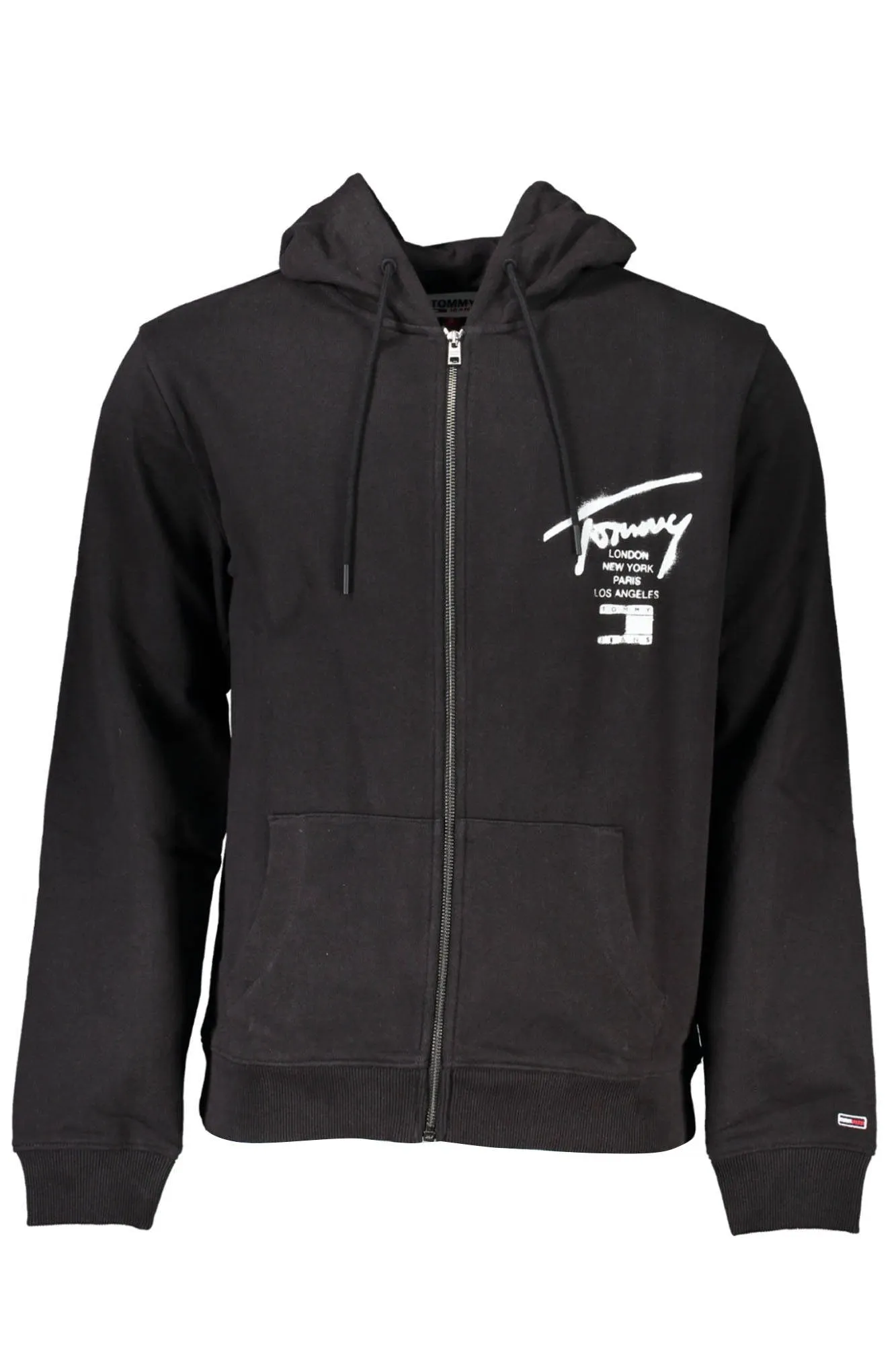 TOMMY HILFIGER MEN S BLACK ZIPPED SWEATSHIRT sold by Siebentaschen