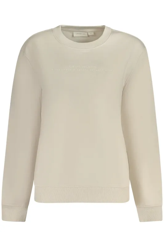 CALVIN KLEIN SWEATSHIRT WITHOUT ZIP WOMEN BEIGE sold by Siebentaschen