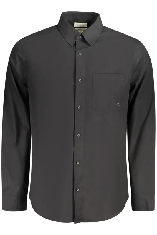 CALVIN KLEIN LONG SLEEVE SHIRT MEN BLACK sold by Siebentaschen