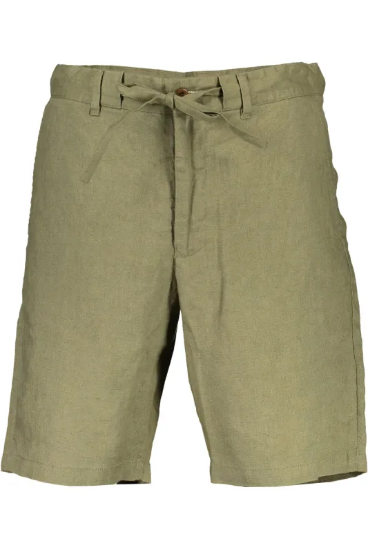 GANT GREEN MEN S BERMUDA TROUSERS sold by Siebentaschen