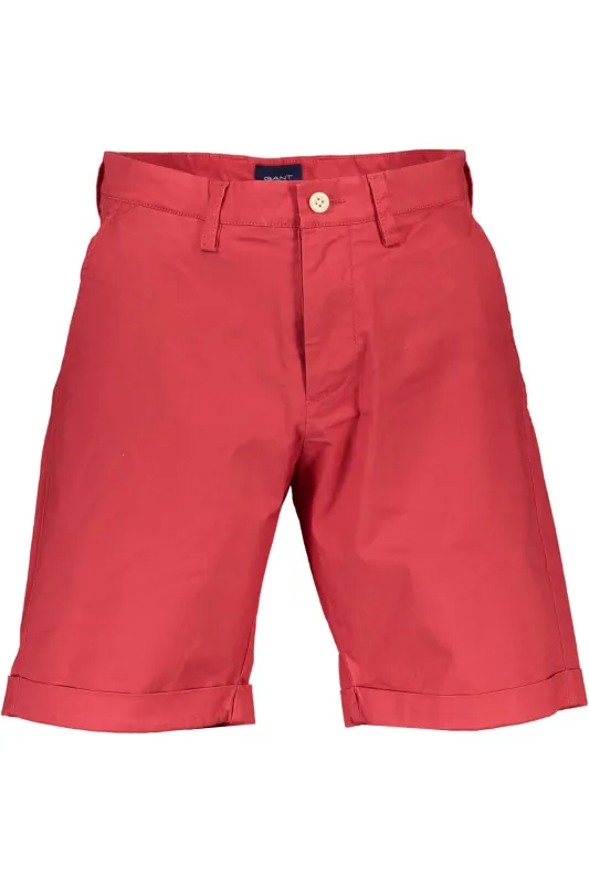 GANT RED MEN S BERMUDA TROUSERS sold by Siebentaschen