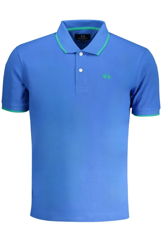 LA MARTINA MEN S BLUE SHORT SLEEVED POLO SHIRT sold by Siebentaschen