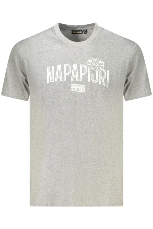 NAPAPIJRI MEN S SHORT-SLEEVE T-SHIRT GREY sold by Siebentaschen