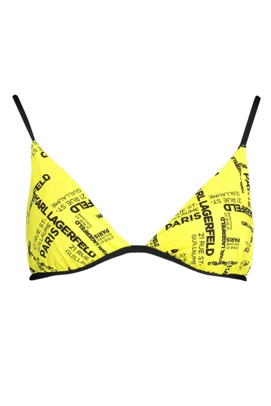 KARL LAGERFELD BEACHWEAR SWIMSUIT TOP WOMEN YELLOW sold by Siebentaschen