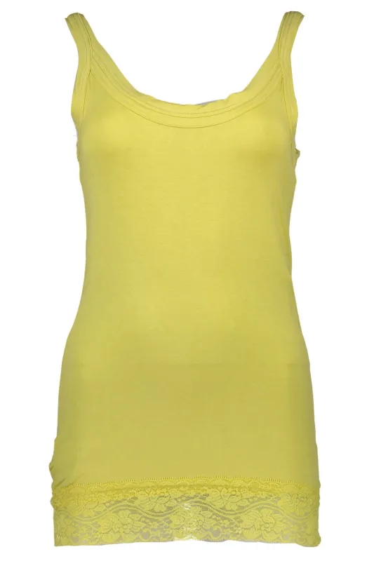 SILVIAN HEACH YELLOW WOMAN TANK sold by Siebentaschen