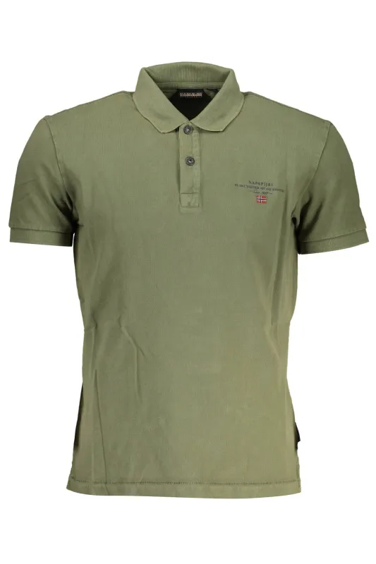 NAPAPIJRI POLO SHORT SLEEVES MEN GREEN sold by Siebentaschen