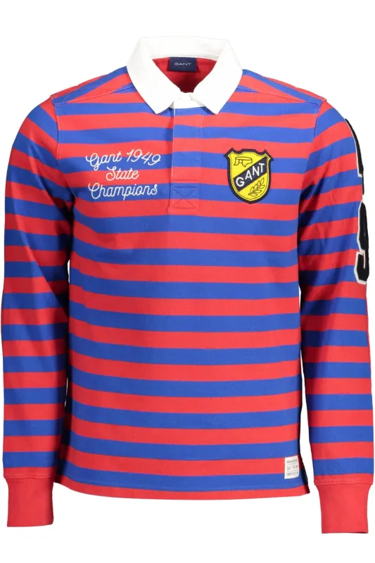 GANT MEN S RED LONG SLEEVE POLO SHIRT sold by Siebentaschen