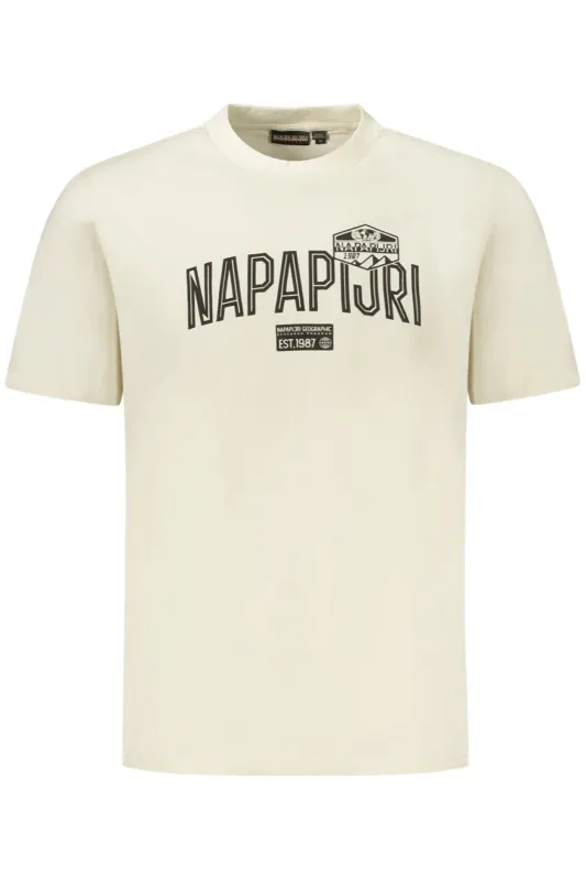 NAPAPIJRI MEN S SHORT-SLEEVE T-SHIRT, BEIGE made by Napapijri