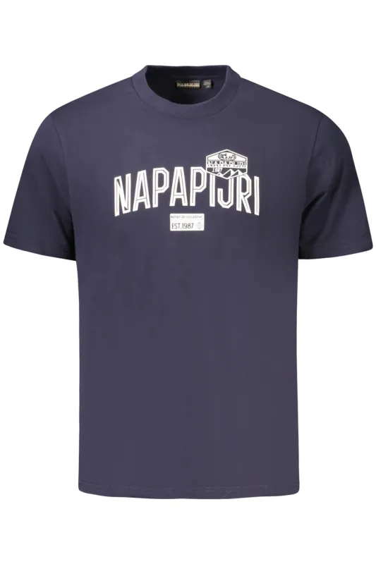 NAPAPIJRI MEN S SHORT-SLEEVED T-SHIRT, BLUE sold by Siebentaschen
