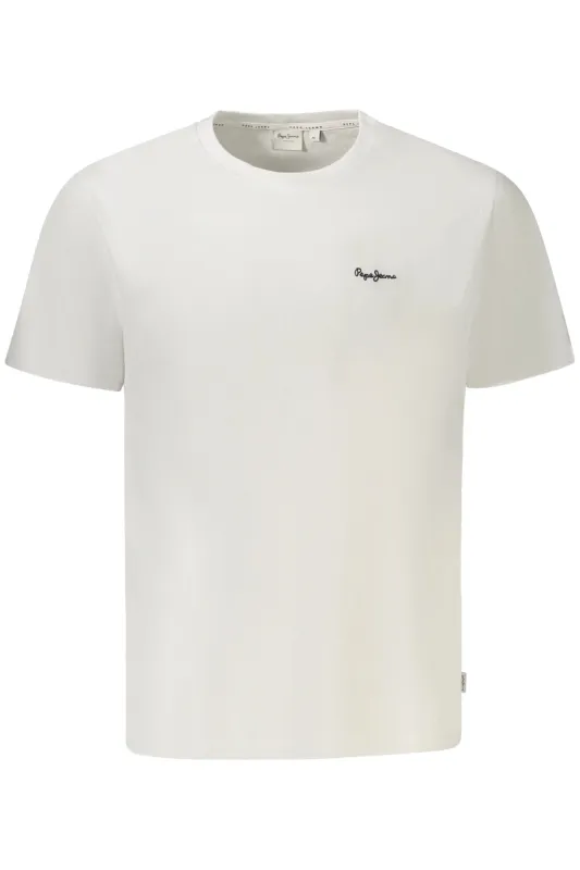 PEPE JEANS MEN S SHORT-SLEEVED T-SHIRT WHITE sold by Siebentaschen