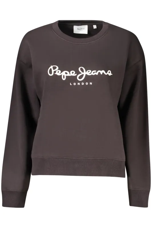 PEPE JEANS WOMEN S BLACK ZIP-UP SWEATSHIRT sold by Siebentaschen