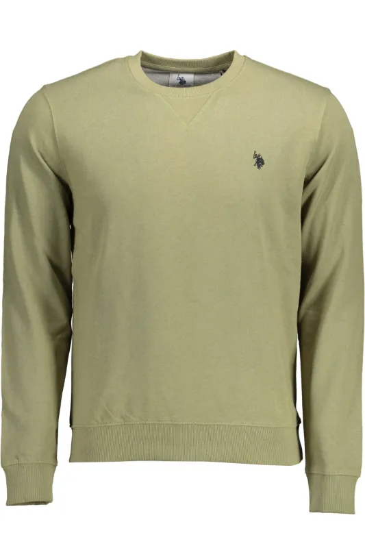 US POLO SWEATSHIRT WITHOUT ZIP MAN GREEN sold by Siebentaschen
