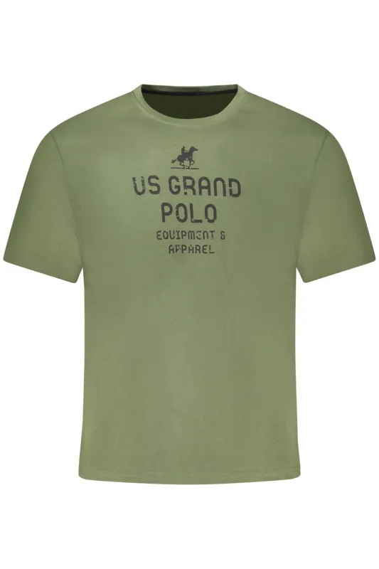 US GRAND MEN S SHORT-SLEEVED GREEN T-SHIRT sold by Siebentaschen
