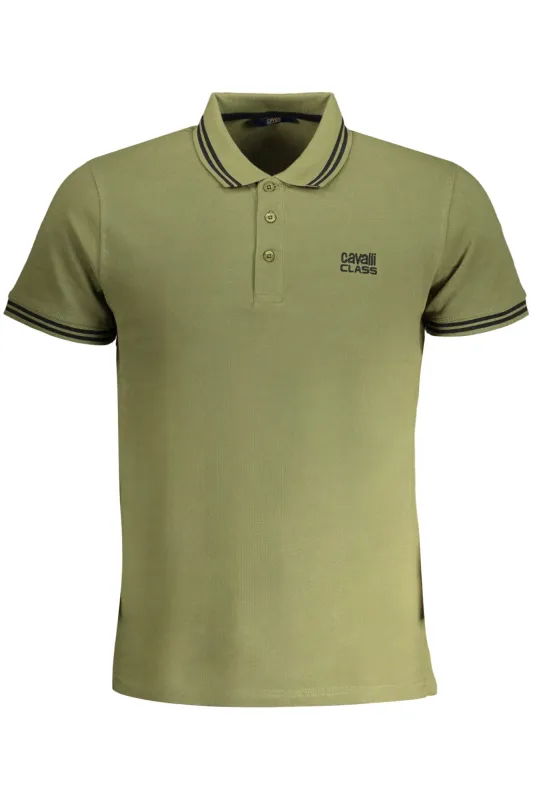 CAVALLI CLASS MEN S GREEN SHORT SLEEVED POLO SHIRT sold by Siebentaschen