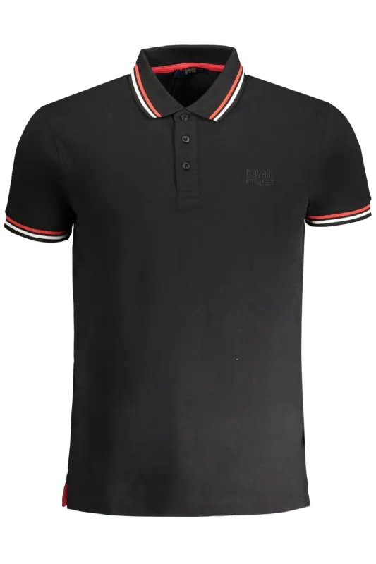 CAVALLI CLASS MEN S SHORT SLEEVED POLO SHIRT BLACK sold by Siebentaschen
