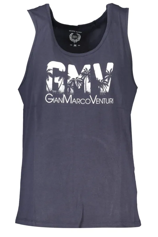 GIAN MARCO VENTURI MEN S BLUE TANK TOP sold by Siebentaschen