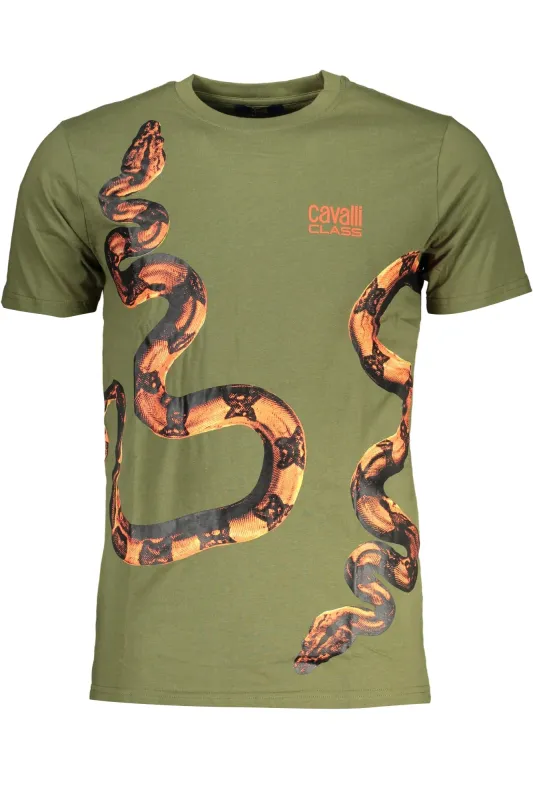 CAVALLI CLASS GREEN MEN S SHORT SLEEVED T-SHIRT sold by Siebentaschen