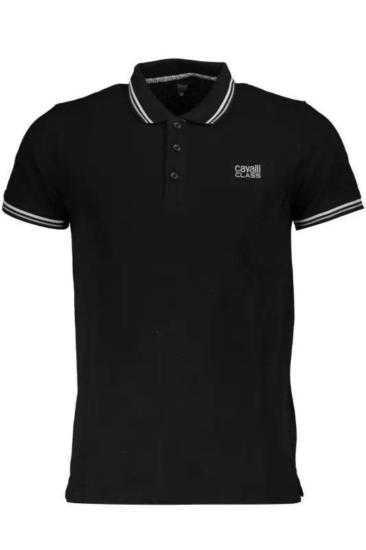 CAVALLI CLASS POLO SHORT SLEEVE MAN BLACK sold by Siebentaschen