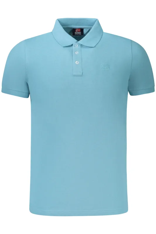 NORWAY 1963 MEN S SHORT SLEEVE POLO SHIRT BLUE sold by Siebentaschen