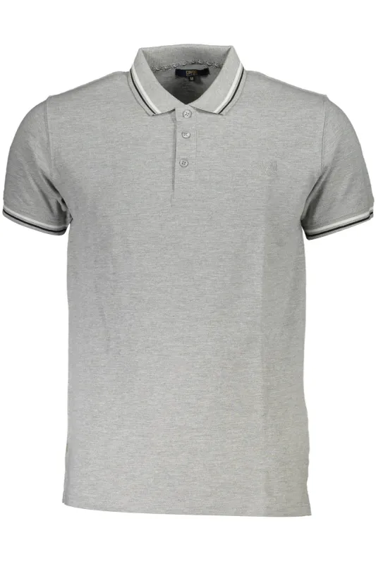 CAVALLI CLASS POLO SHORT SLEEVES MEN GREY made by Siebentaschen