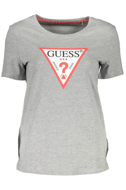 GUESS JEANS SHORT SLEEVE T-SHIRT WOMEN GREY sold by Siebentaschen