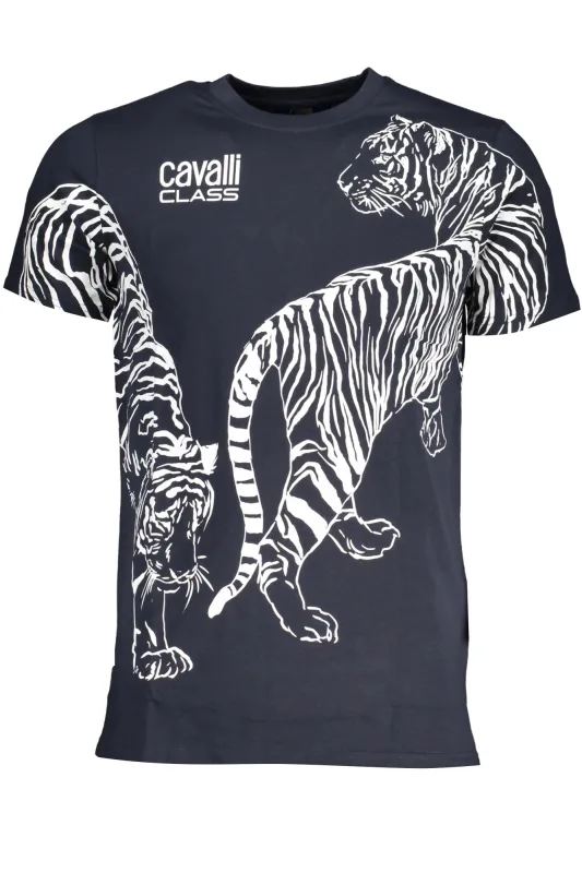CAVALLI CLASS MEN S SHORT SLEEVED T-SHIRT BLUE sold by Siebentaschen