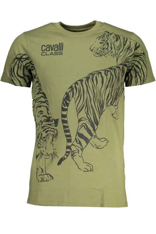 CAVALLI CLASS GREEN MEN S SHORT SLEEVED T-SHIRT sold by Siebentaschen